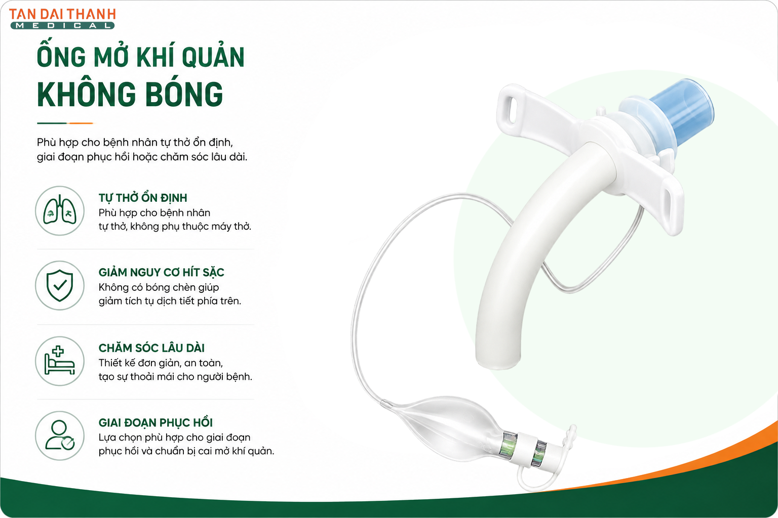 ống mở khí quản không bóng