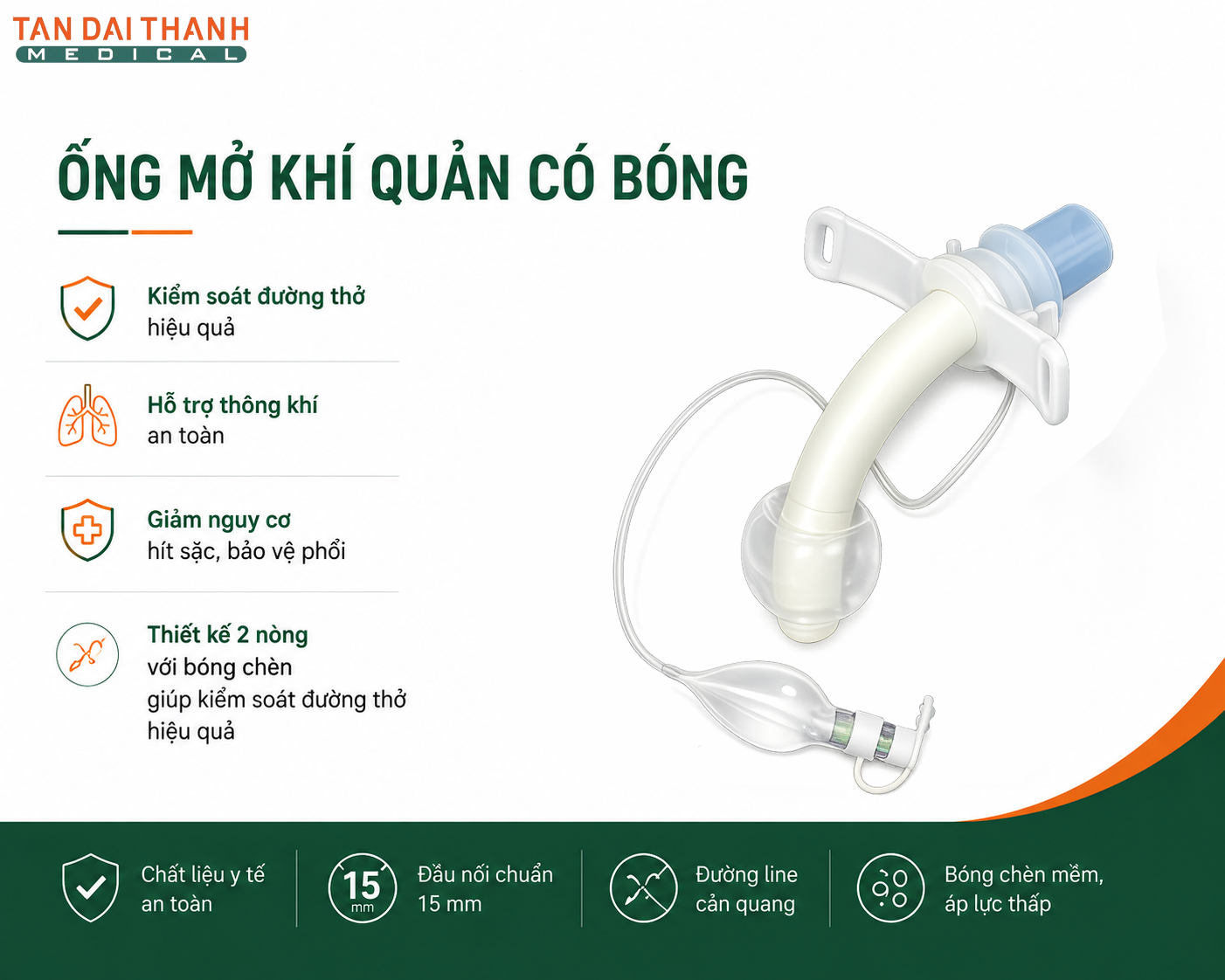 ống mở khí quản có bóng