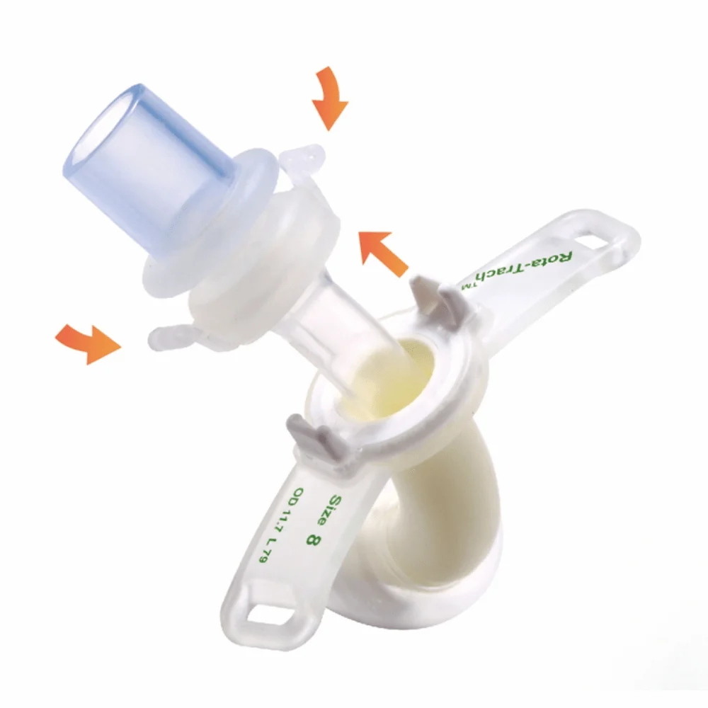 Ống mở khí quản 2 nòng Rota - Trach có bóng, không cửa sổ